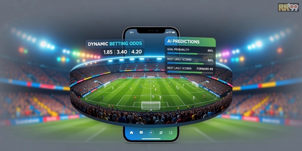 Khái niệm 360 độ thể thao rr99 được minh họa qua giao diện ứng dụng hiện đại