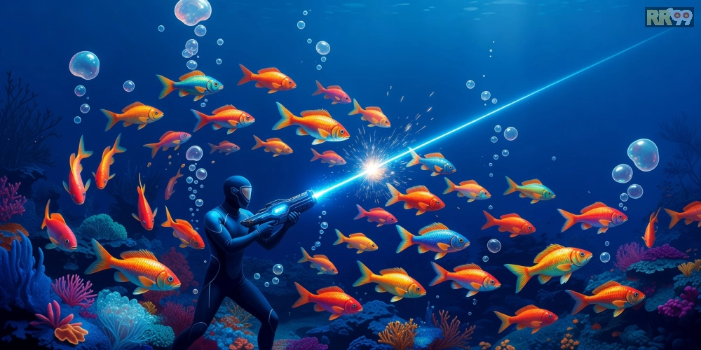 Khám phá giao diện bắn cá online rr99 với đồ họa 3D sống động và các loài cá đa dạng