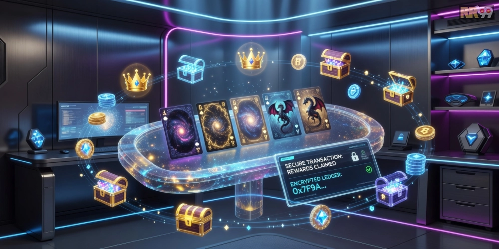 Khái niệm game bài đổi thưởng online rr99 được minh họa qua giao diện chơi trực tuyến hiện đại