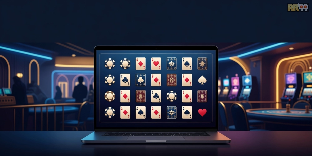 Hình minh họa giao diện nền tảng game bài uy tín rr99 với các trò chơi phổ biến.