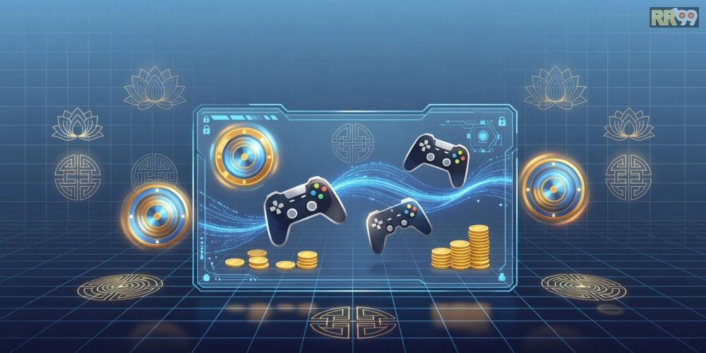 Hình ảnh minh họa khái niệm game khuyến mãi rr99 với các yếu tố ưu đãi hấp dẫn