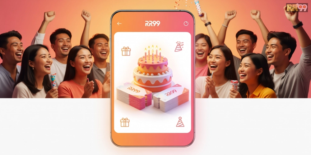 Hình ảnh minh họa ưu đãi tháng sinh nhật trong chương trình tri ân khách hàng rr99 với phần quà cá nhân hóa